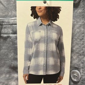Flannel Print Button-Up Shirt